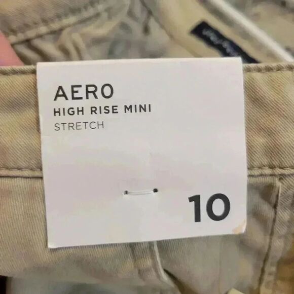 Aeropostale Women's Tan Cotton/Spandex High Rise Mini Skirt NEW - Picture 11 of 13